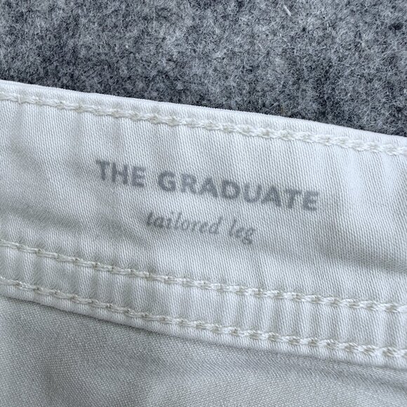 AG Adriano Goldschmied Jeans The Graduate Men's 38x32, White Denim Tailored Leg - Picture 12 of 16
